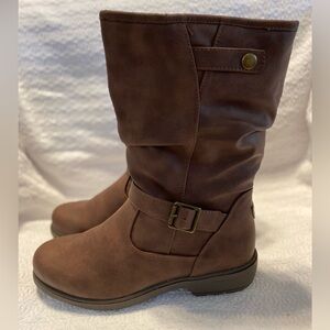 Sporto Women's Ecosystem Brown Moto Boots 8M